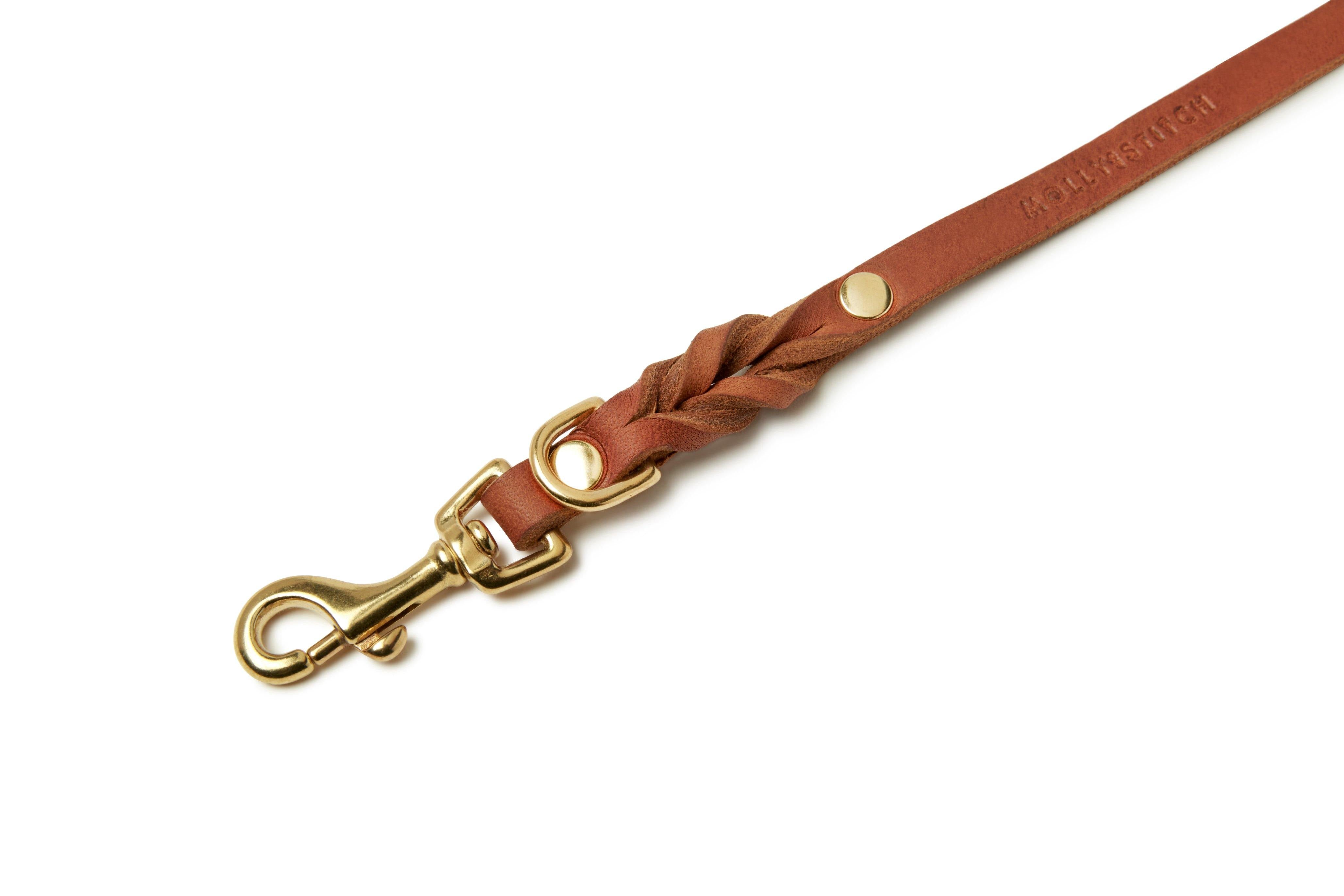 molly-and-stitch-butter-leather-city-hundeleine-sahara-cognac-140-cm image 4