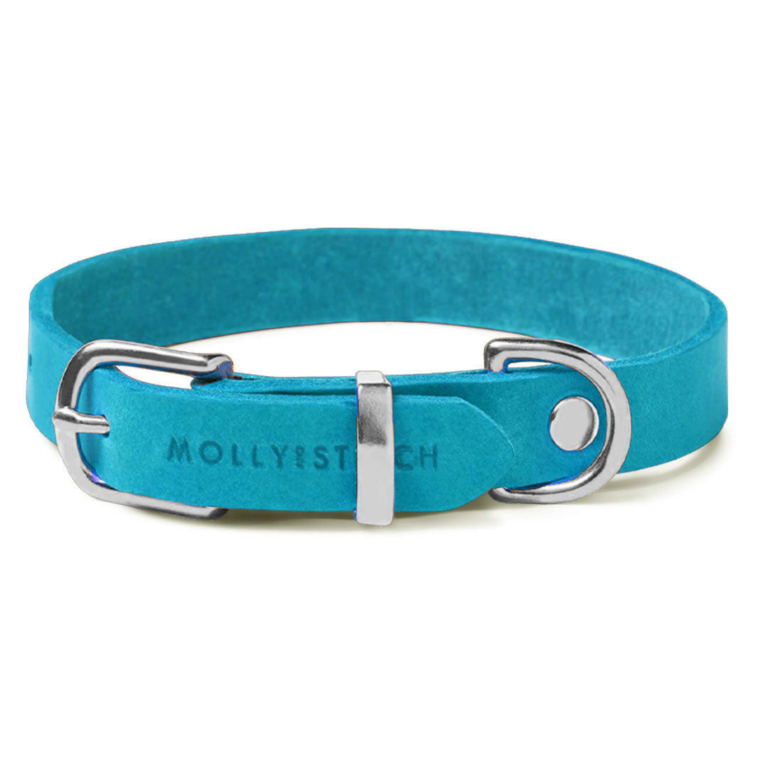 molly-and-stitch-butter-leather-hundehalsband-fiji-blue image 2