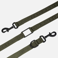 william-walker-jacquard-nylon-hundeleine-forest-dunkelgr-n-3-fach-verstellbar image 2