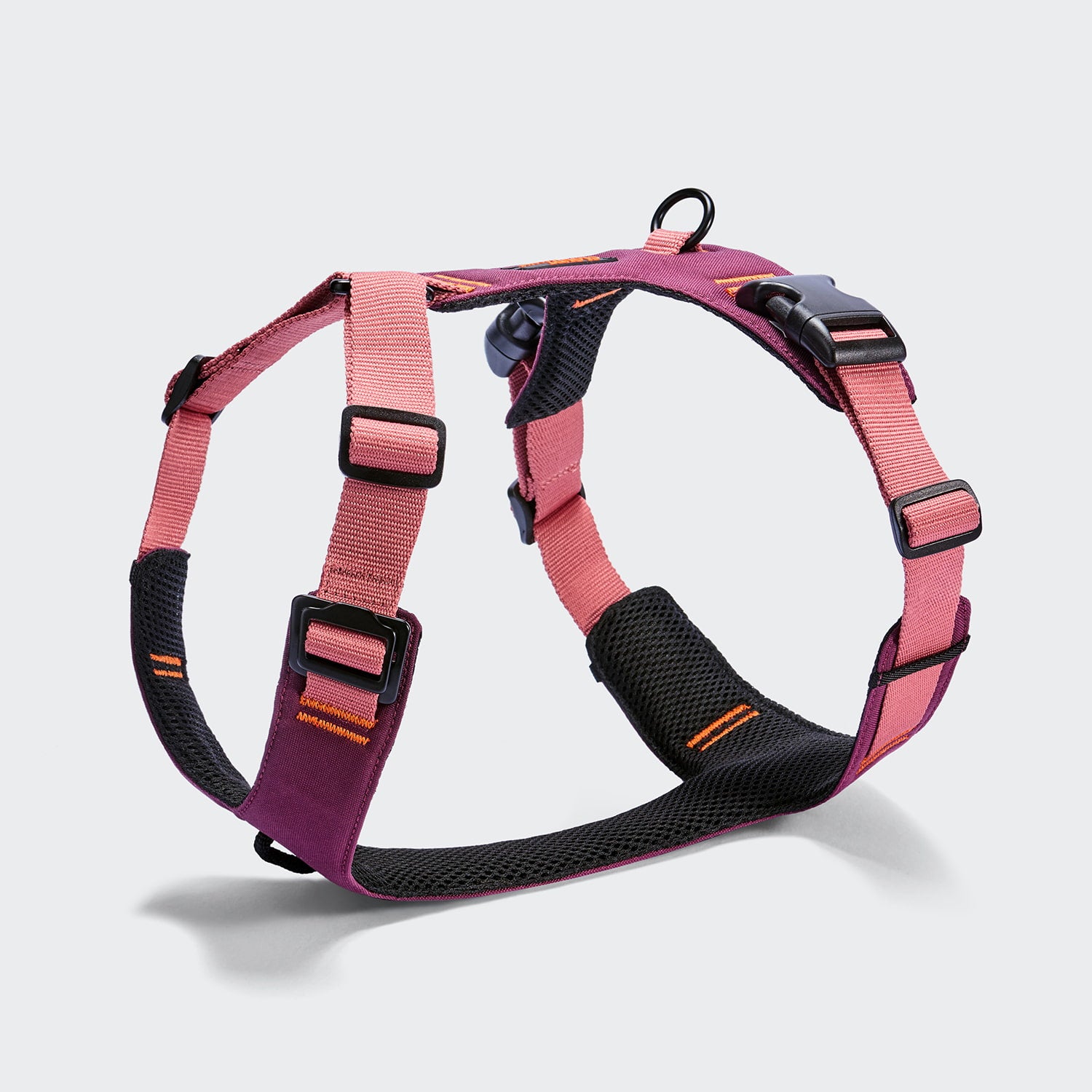 cloud7-y-2-geschirr-aktiv-aubergine-soft-rose-y-hundegeschirr image 1