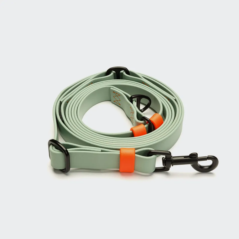 cloud7-ipanema-freihandleine-biothane-mint-neon-orange image 1