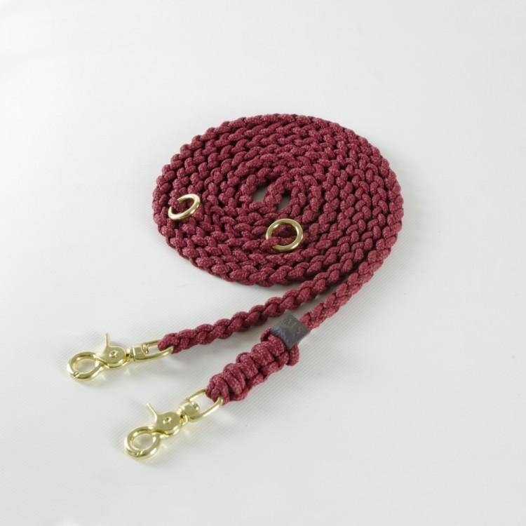 molly-and-stitch-maritime-hundeleine-3-fach-verstellbar-redwine image 1