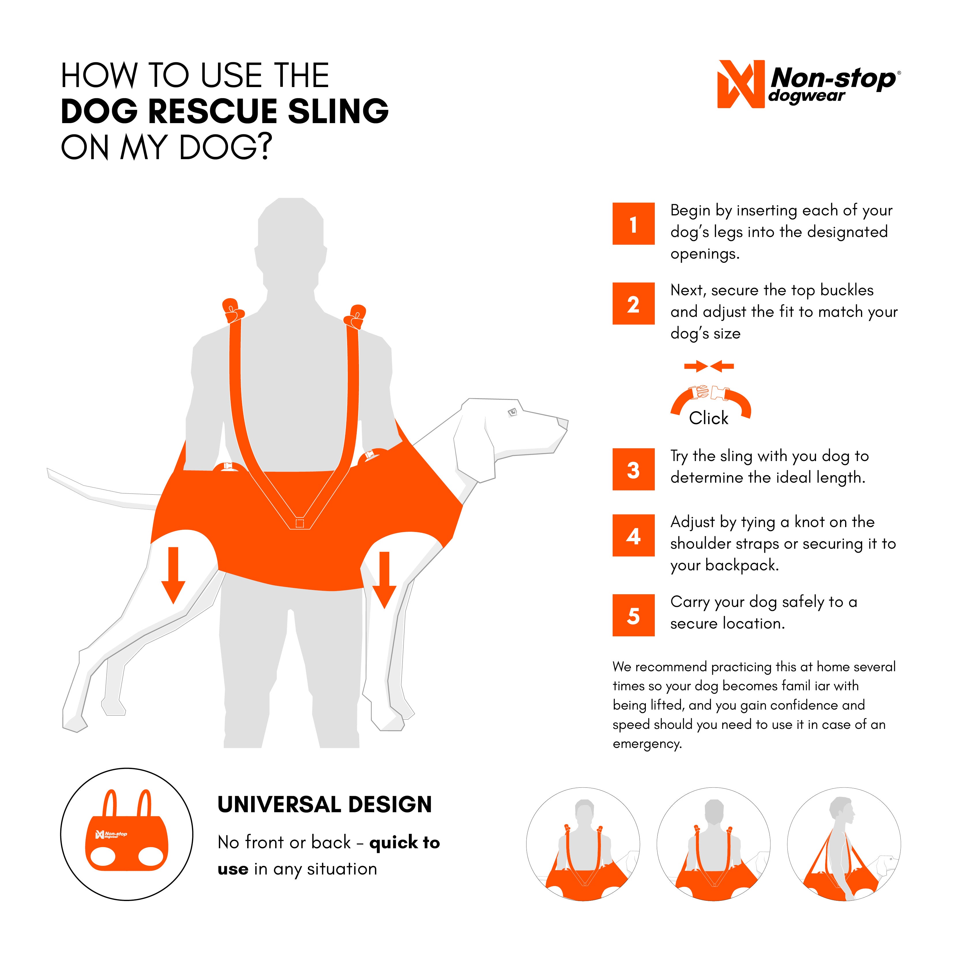 non-stop-dogwear-dog-rescue-sling-hunderucksack-trage image 3