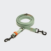 cloud7-ipanema-verstellbare-hundeleine-biothane-mint-neon-orange image 2