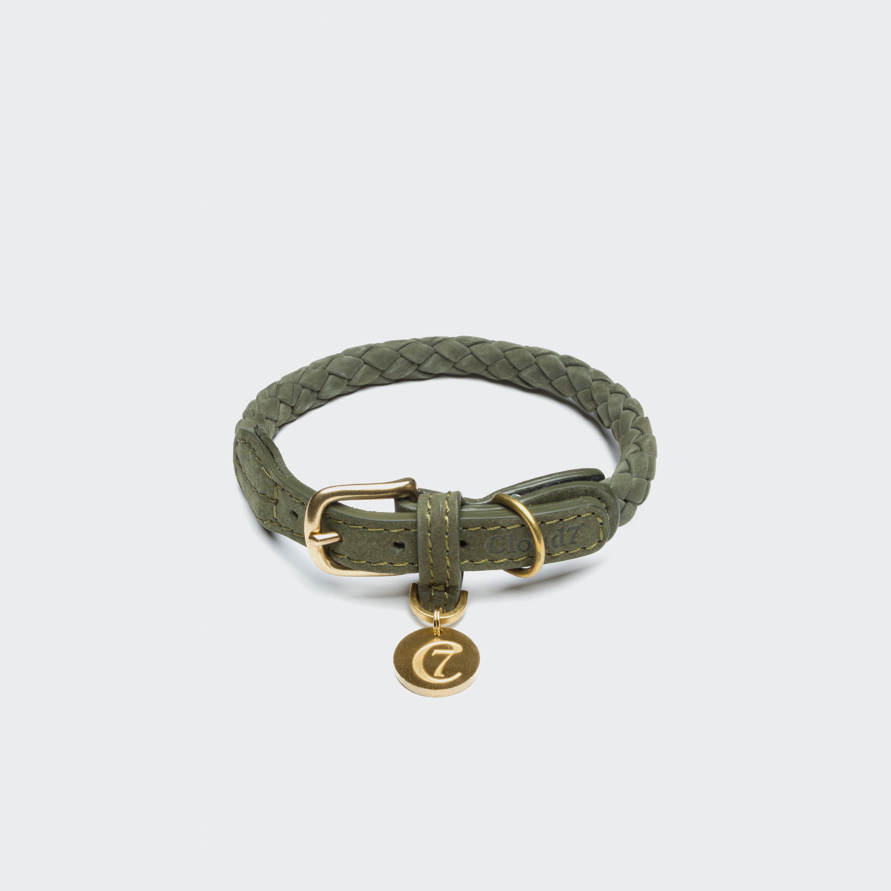cloud7-ravello-hundehalsband-leder-moss image 2