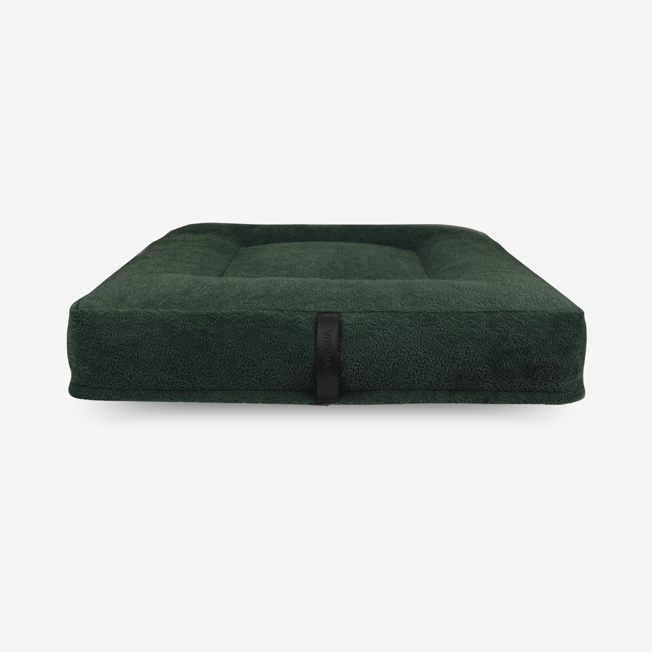 vitomalia-orthopawdic-ergonomisches-hundekissen-quadratisch-repet-teddy-waldgr-n image 1