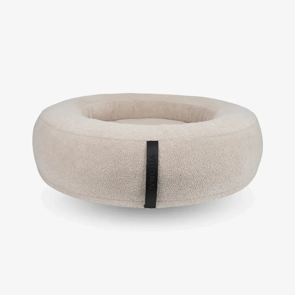 vitomalia-orthopawdic-orthop-disches-donut-hundebett-repet-teddy-beige image 1