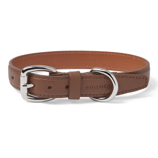 molly-and-stitch-tuscan-hundehalsband-leder-chestnut image 1