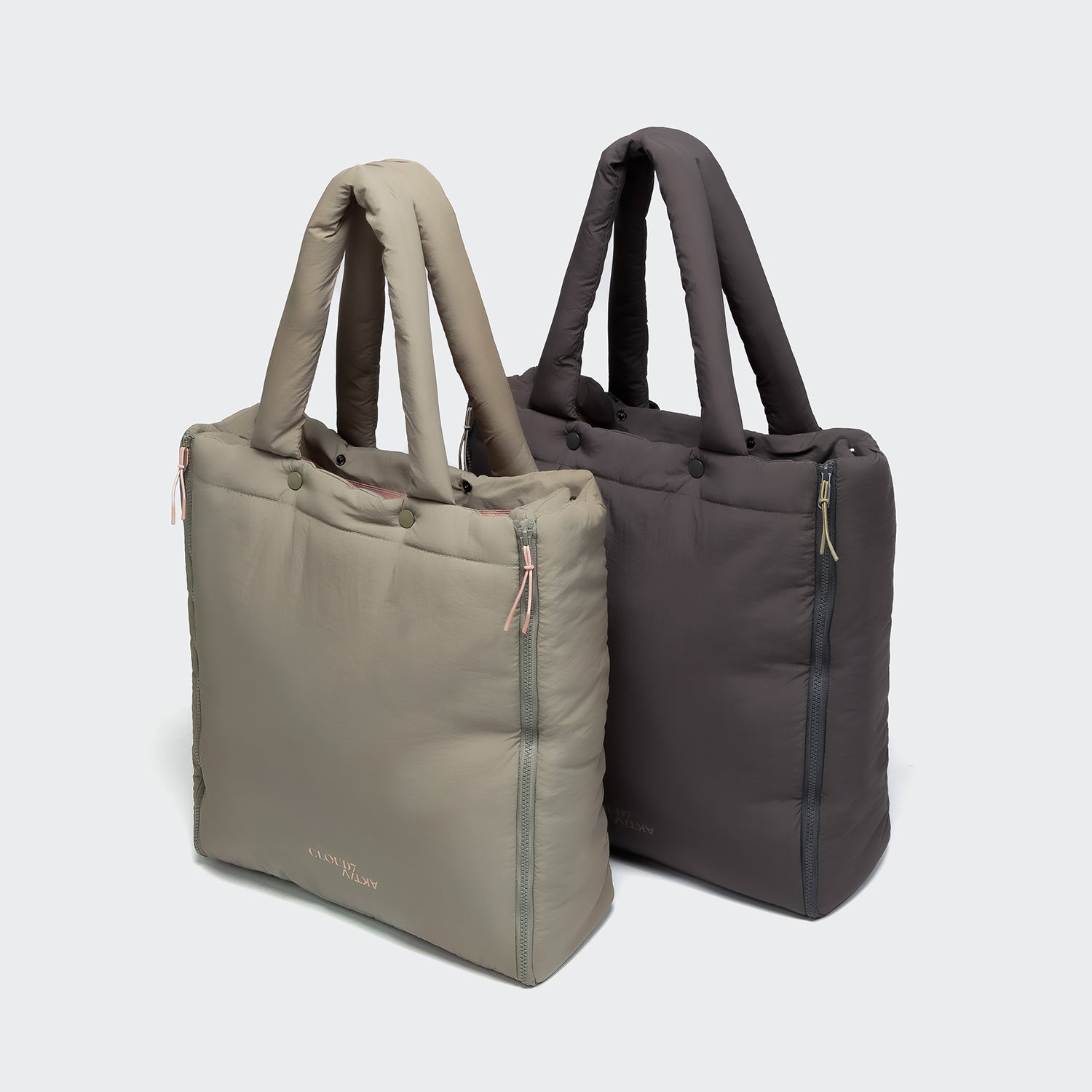 cloud7-aktiv-puffer-hundereisebett-tote-bag-dark-grey-khaki-2-in-1-reisetasche-m image 5