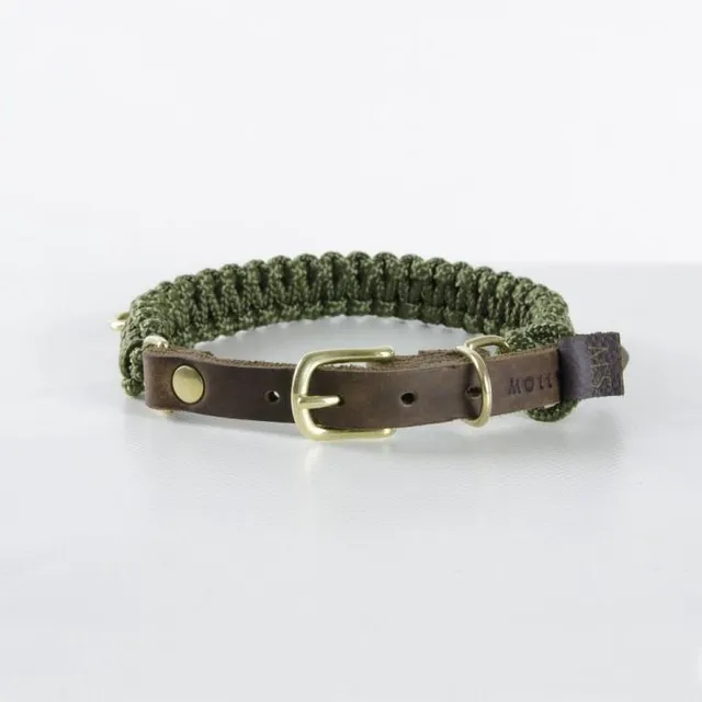 molly-and-stitch-touch-of-leather-hundehalsband-military image 1
