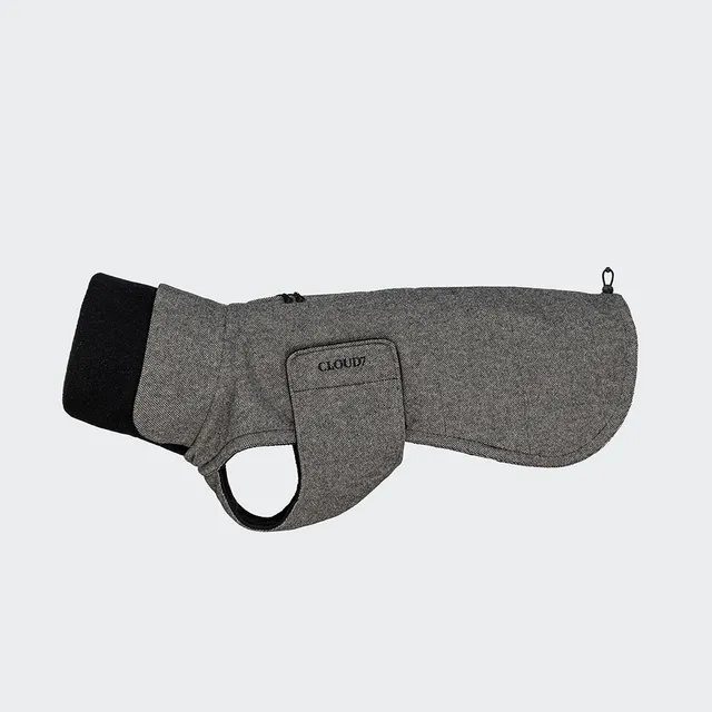 cloud7-brooklyn-long-tweed-black-windhundmantel image 1