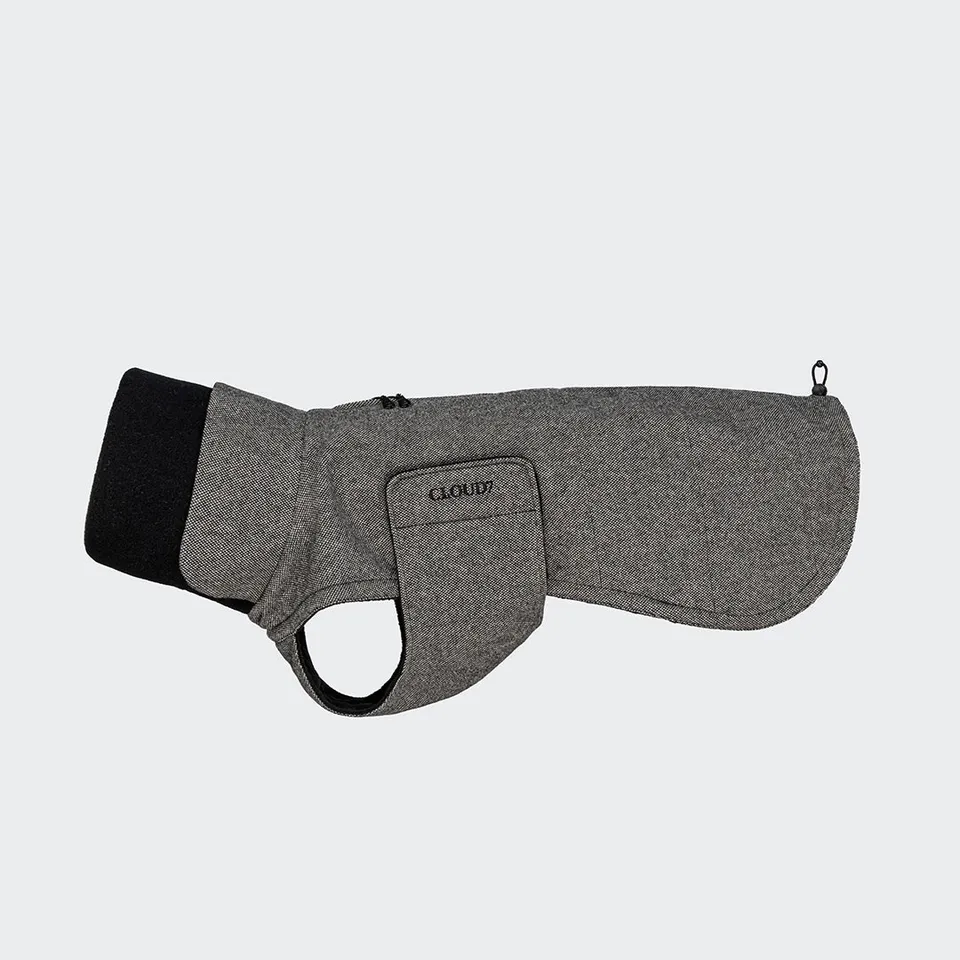 cloud7-brooklyn-long-tweed-black-windhundmantel image 1
