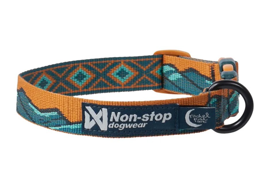 non-stop-dogwear-trail-quest-collar-rachel-pohl-edition-hundehalsband-teal image 1