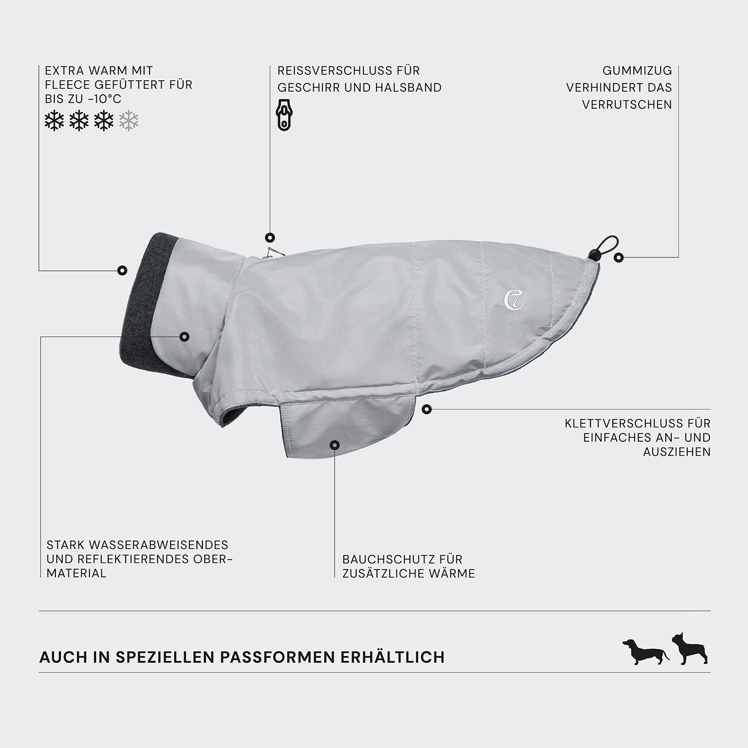 cloud7-brooklyn-reflective-hundemantel-dackel-winterjacke image 3