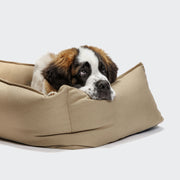 cloud7-boost-hundebett-canvas-beige-waschbar-mit-kopfablage image 2