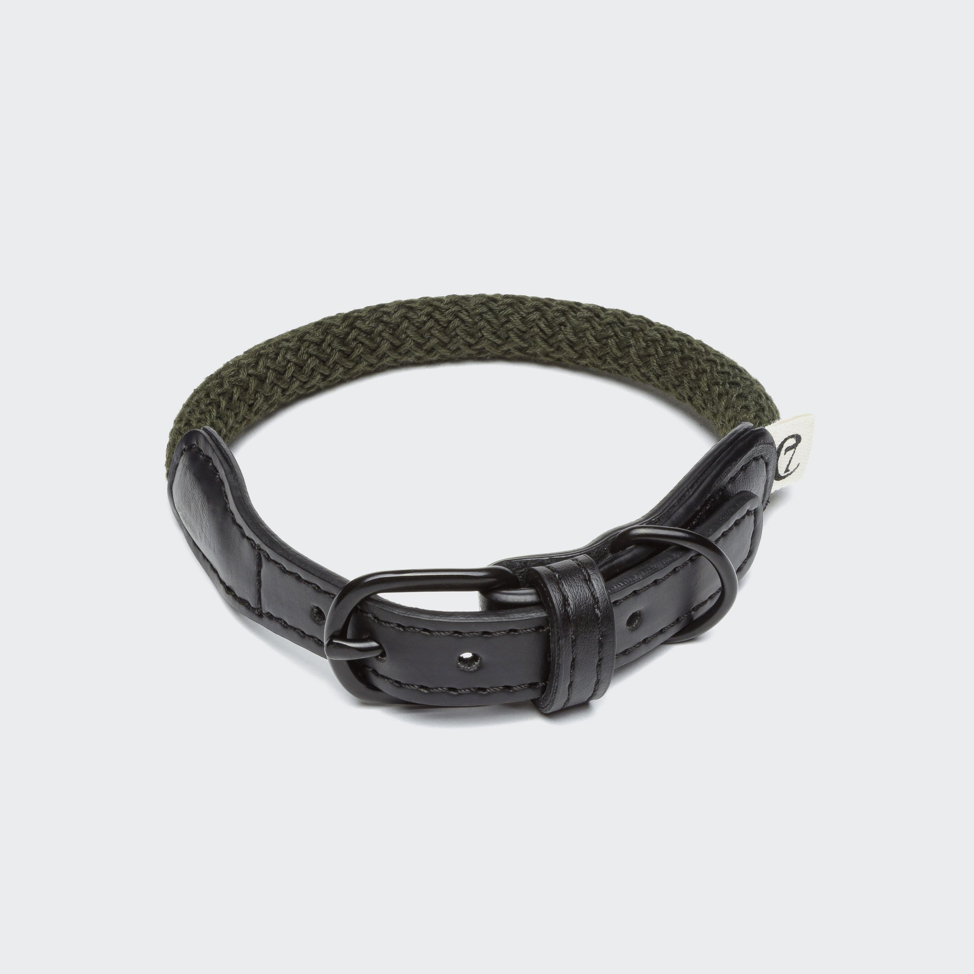 cloud7-mauerpark-olive-hundehalsband-vegan-kaktusleder image 1