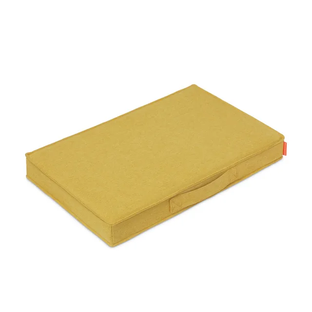 molly-and-stitch-alpine-hundekissen-mustard-mit-memory-matratze image 1