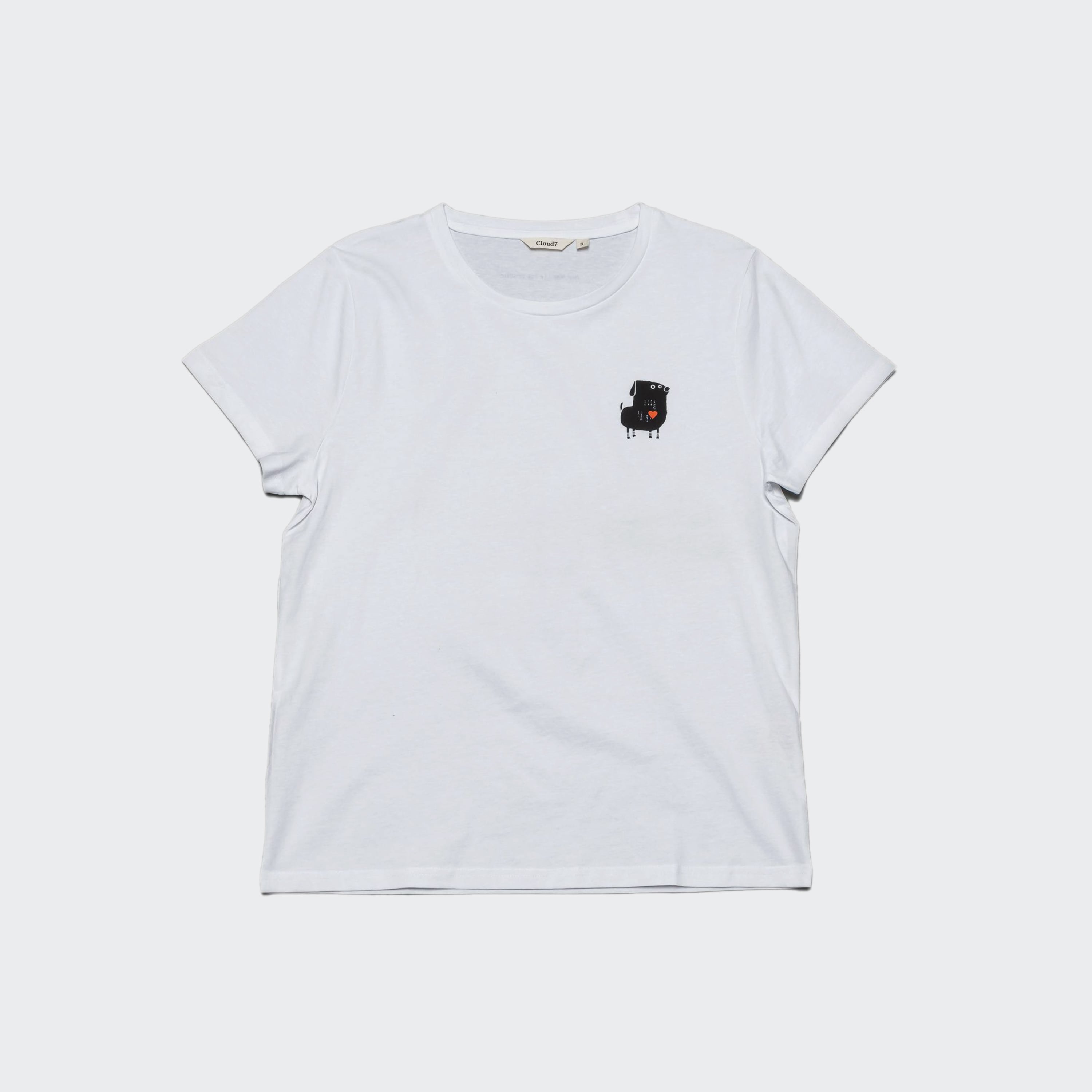 cloud7-resc7ue-t-shirt-heart-white-unisex-biobaumwolle image 1