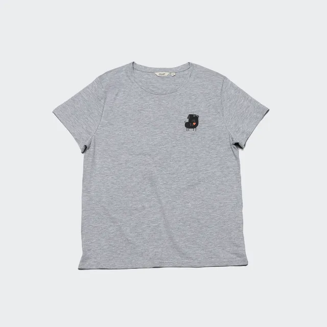 cloud7-resc7ue-t-shirt-heart-grey-m-lange-unisex-biobaumwolle image 1