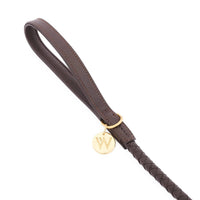 william-walker-twisted-leder-hundeleine-earth-braun image 8