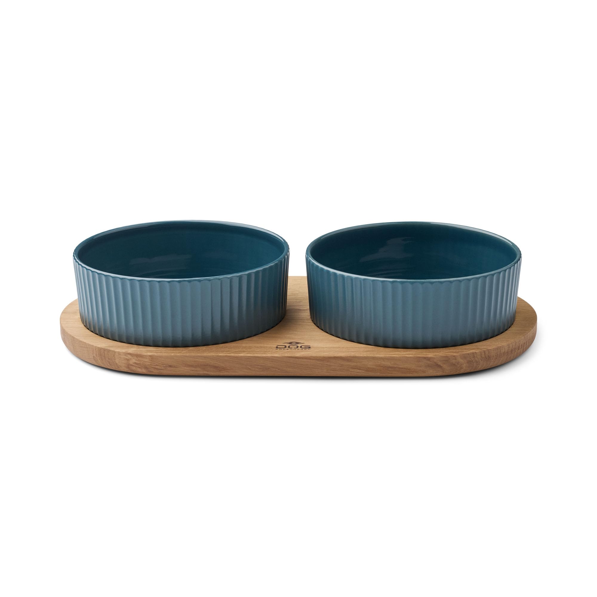 dog-copenhagen-kronborg-futterstation-s-petrol-blue-oak image 2