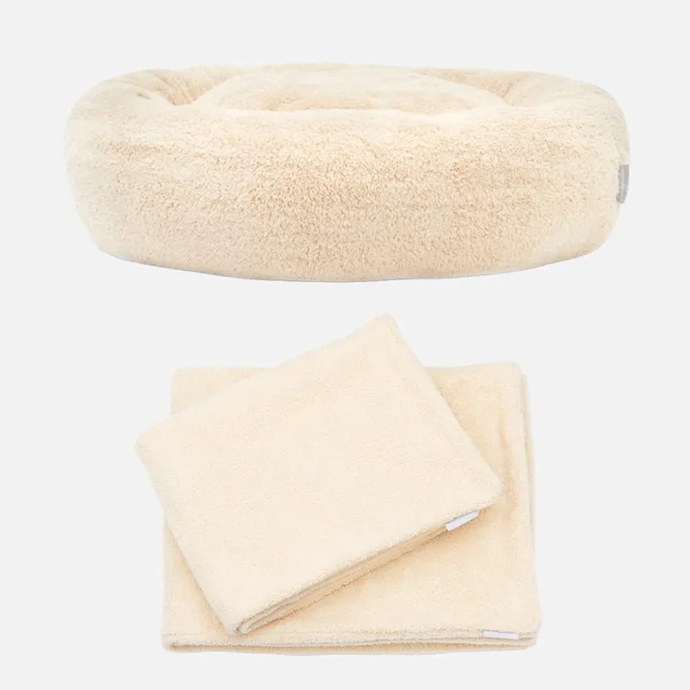 william-walker-comfy-sand-bundle-rundes-hundebett-hundedecke-set image 1