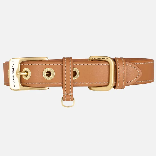 william-walker-glattleder-hundehalsband-caramel-braun image 1