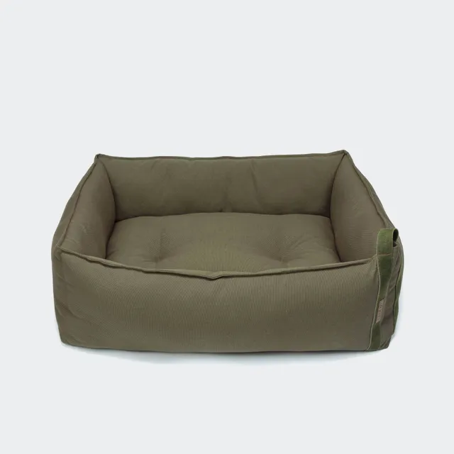 cloud7-boost-canvas-hundebett-olive-robustes-bett-mit-rand image 1
