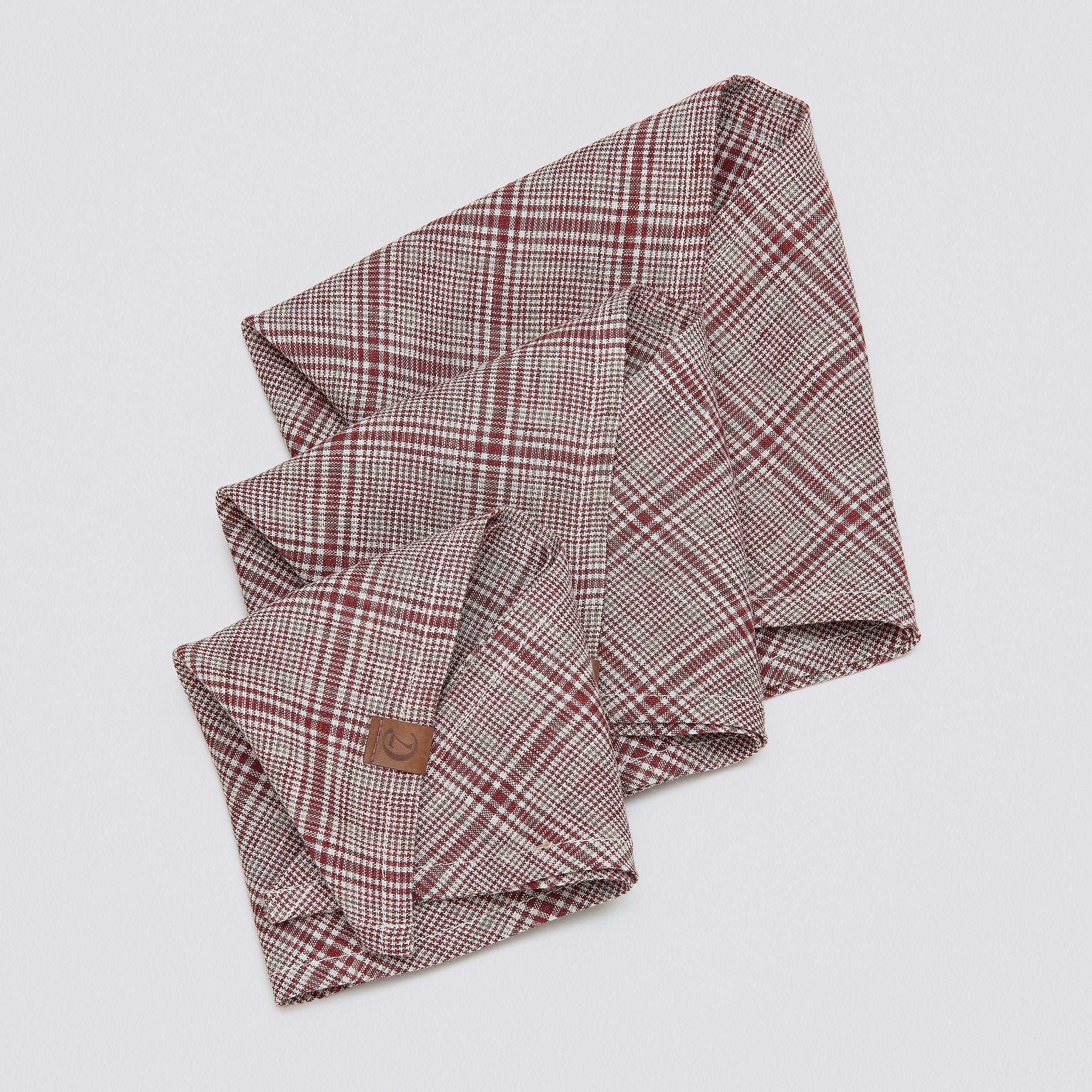 cloud7-hundehalstuch-bandana-check-red-light-green-aus-leinen image 4