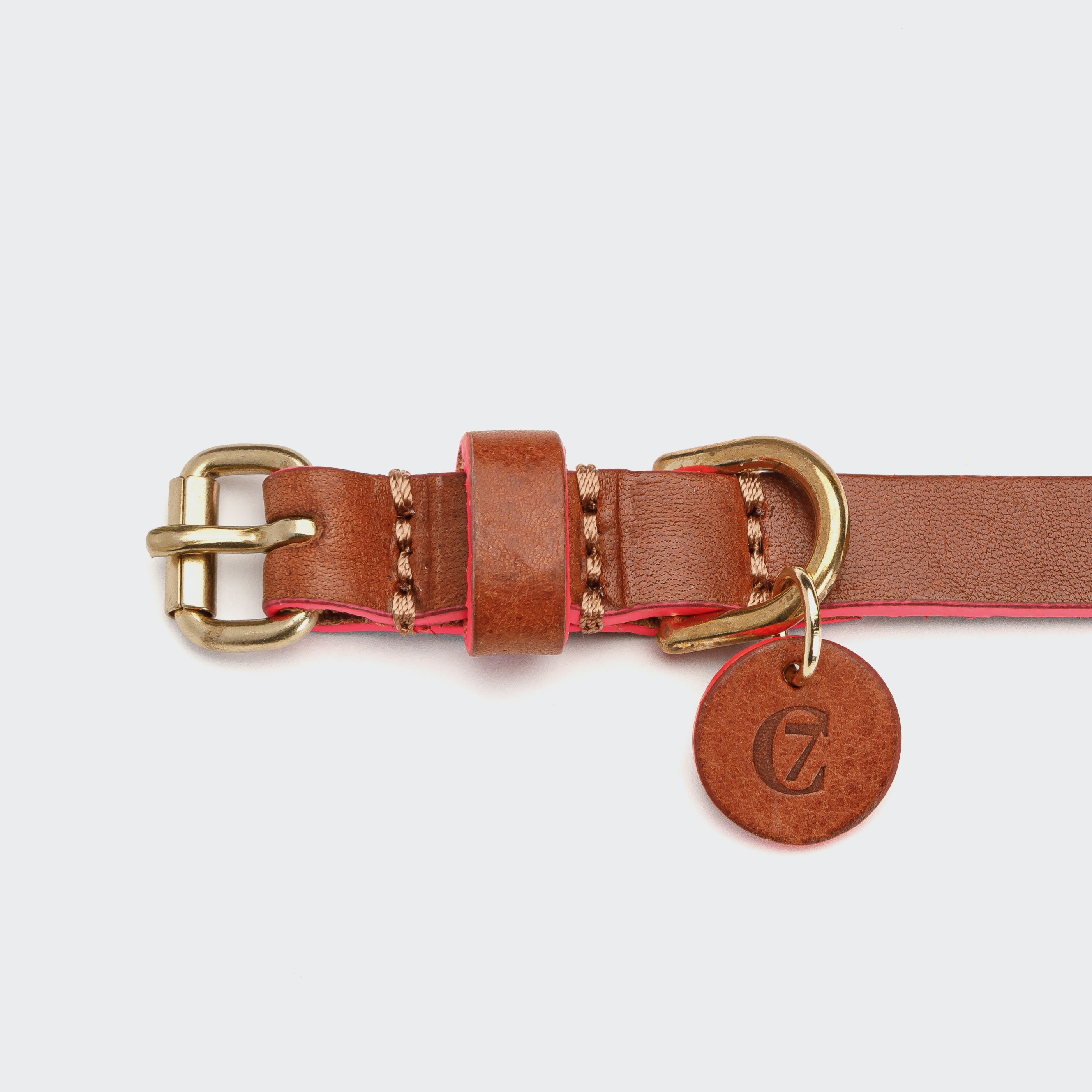 cloud7-prince-park-hundehalsband-leder-cognac-pink image 4