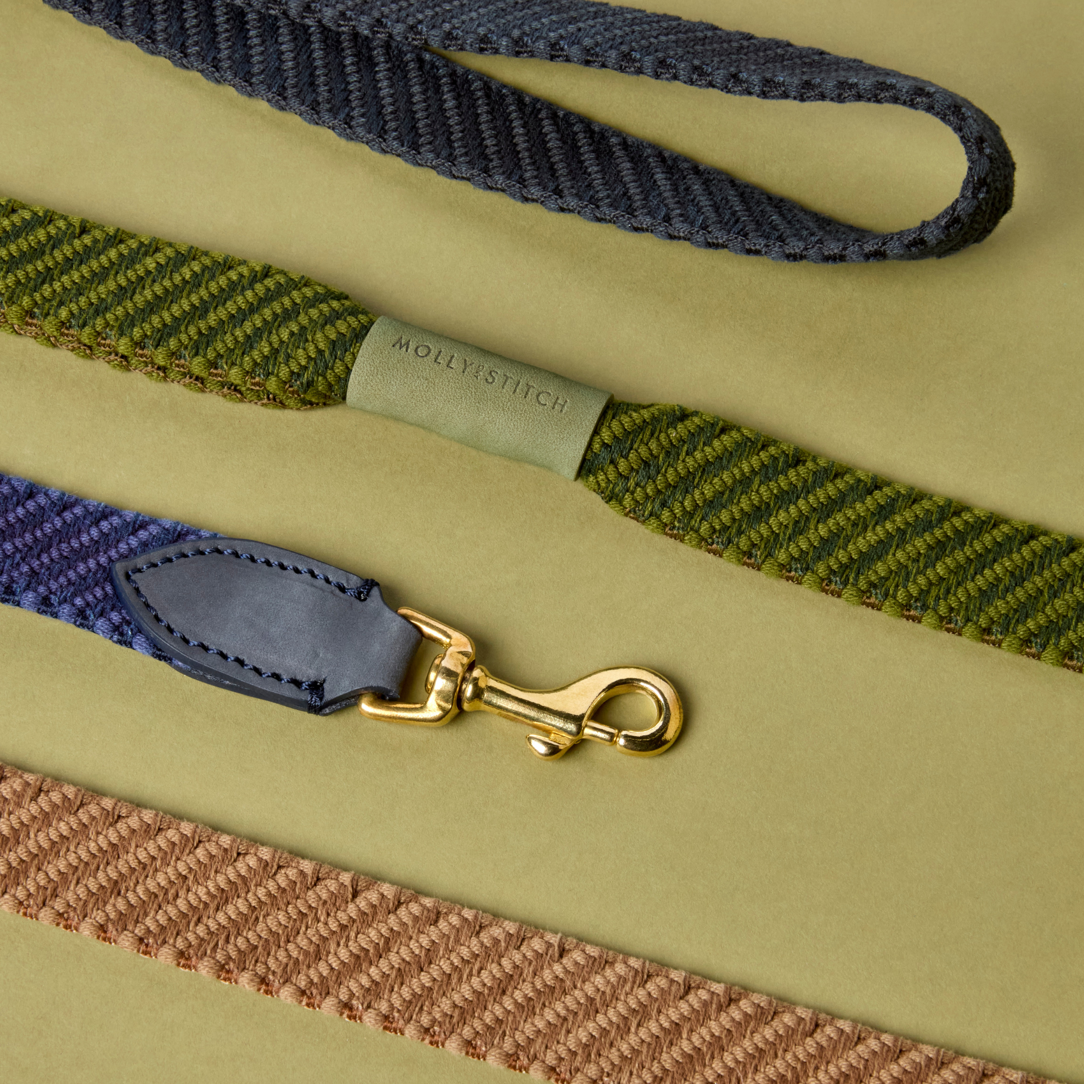 molly-and-stitch-serrana-city-hundeleine-140-cm-moss image 4