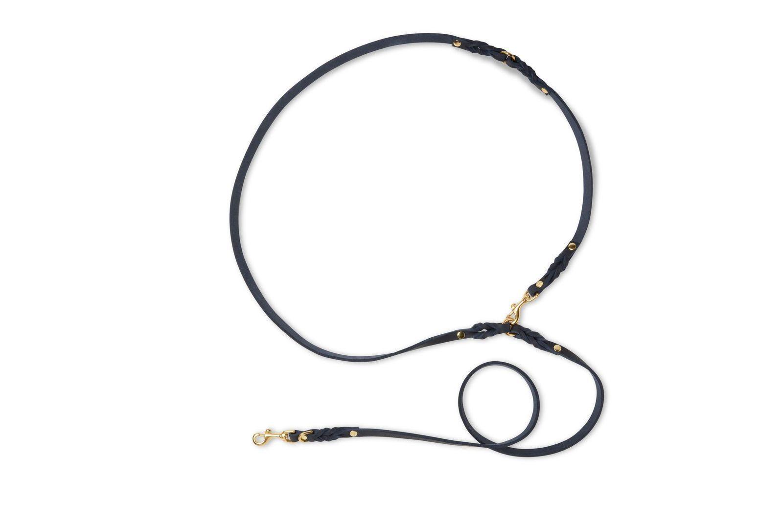 molly-and-stitch-butter-leather-hundeleine-3-fach-verstellbar-200-cm-navy-blue image 7