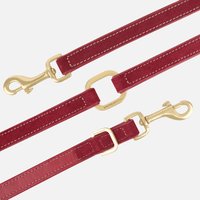 william-walker-luxe-wildleder-hundeleine-lambrusco-bordeauxrot image 3