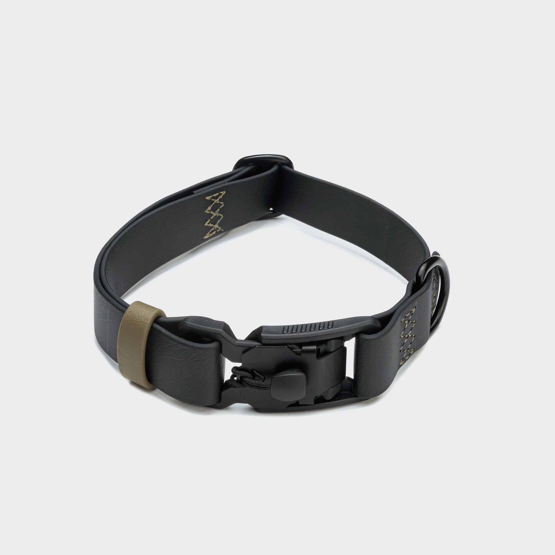 cloud7-hundehalsband-biothane-ipanema-black-olive image 1