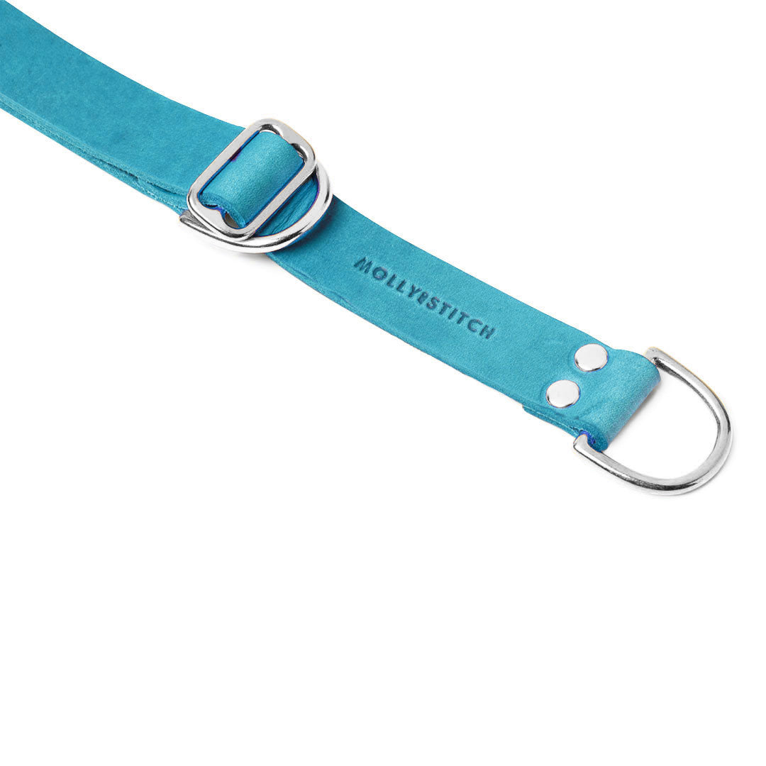 molly-and-stitch-butter-leather-retriever-halsband-fiji-blue image 4