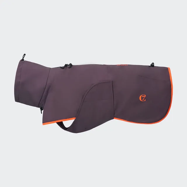 cloud7-aktiv-hunderegenmantel-aubergine-orange image 1