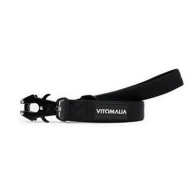 vitomalia-extreme-edition-taktische-f-hrleine-schwarz-mit-froschkarabiner-hartal image 1