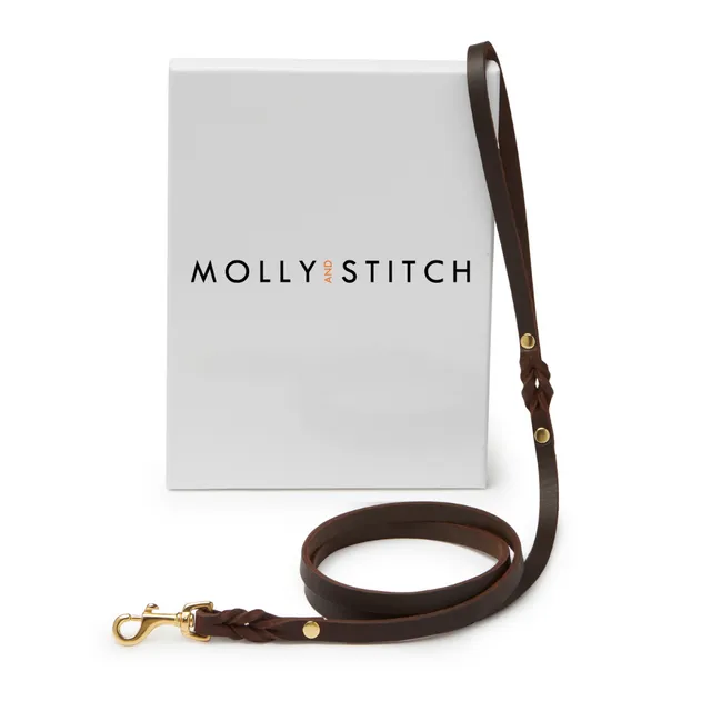 molly-and-stitch-butter-leather-city-hundeleine-classic-brown-140-cm image 1