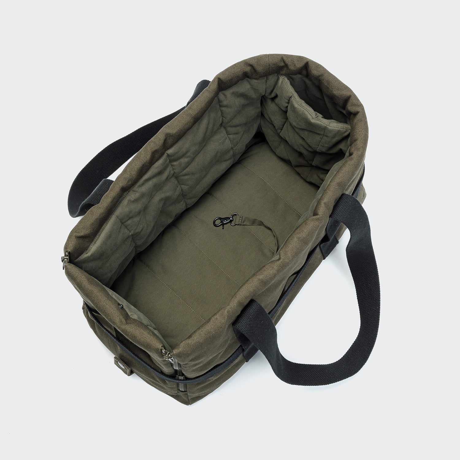 cloud7-hundetasche-turin-canvas-olive-transporttasche-baumwolle image 8