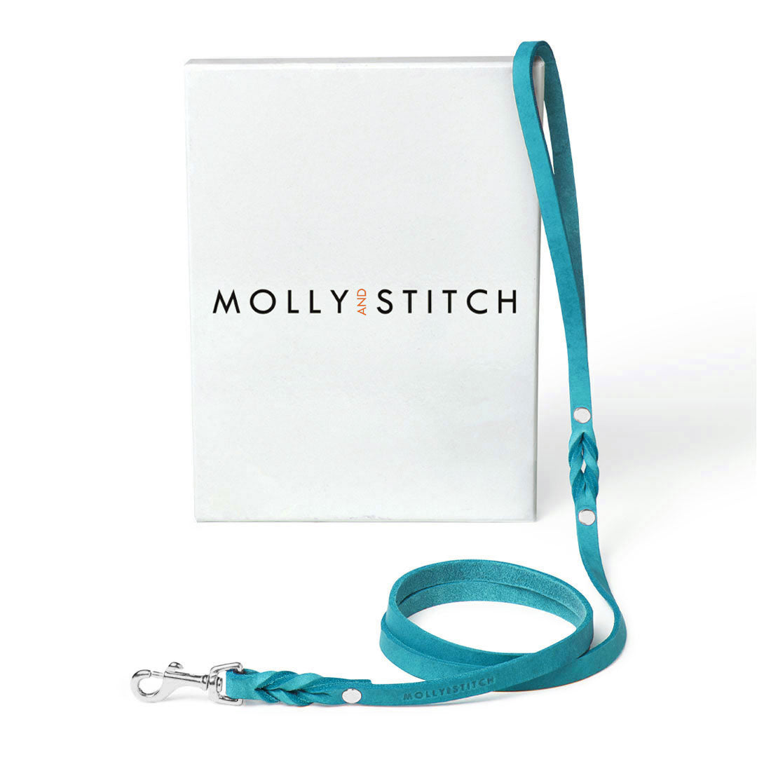 molly-and-stitch-butter-leather-city-hundeleine-fiji-blue image 2