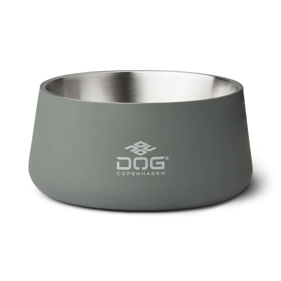 dog-copenhagen-vega-hundenapf-s-m-cool-grey-edelstahl-mit-rutschfestem-gummibode image 1