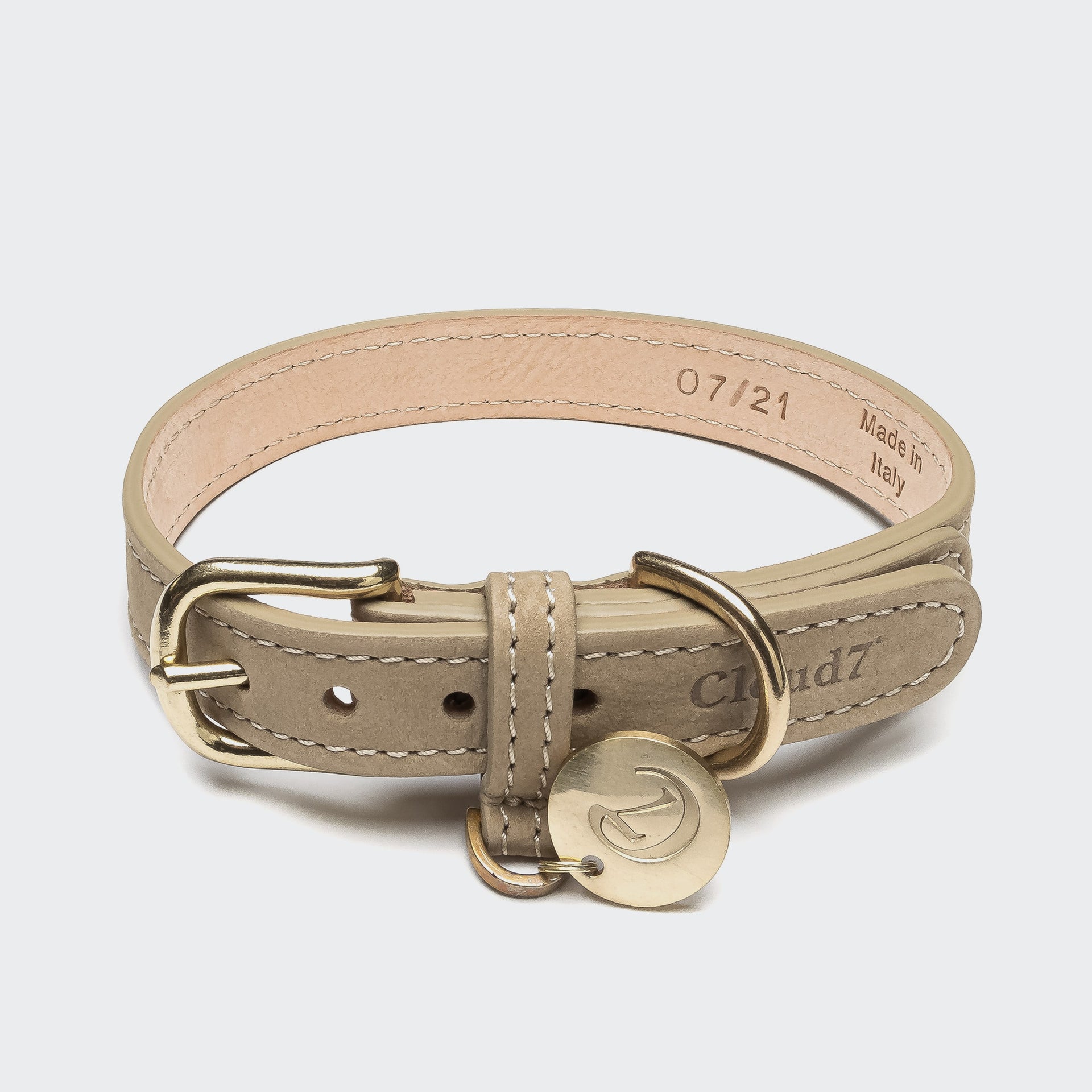 cloud7-tiergarten-hundehalsband-leder-sandy image 1