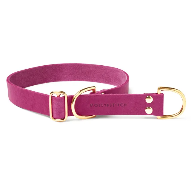 molly-and-stitch-butter-leather-retriever-hundehalsband-flamingo image 1