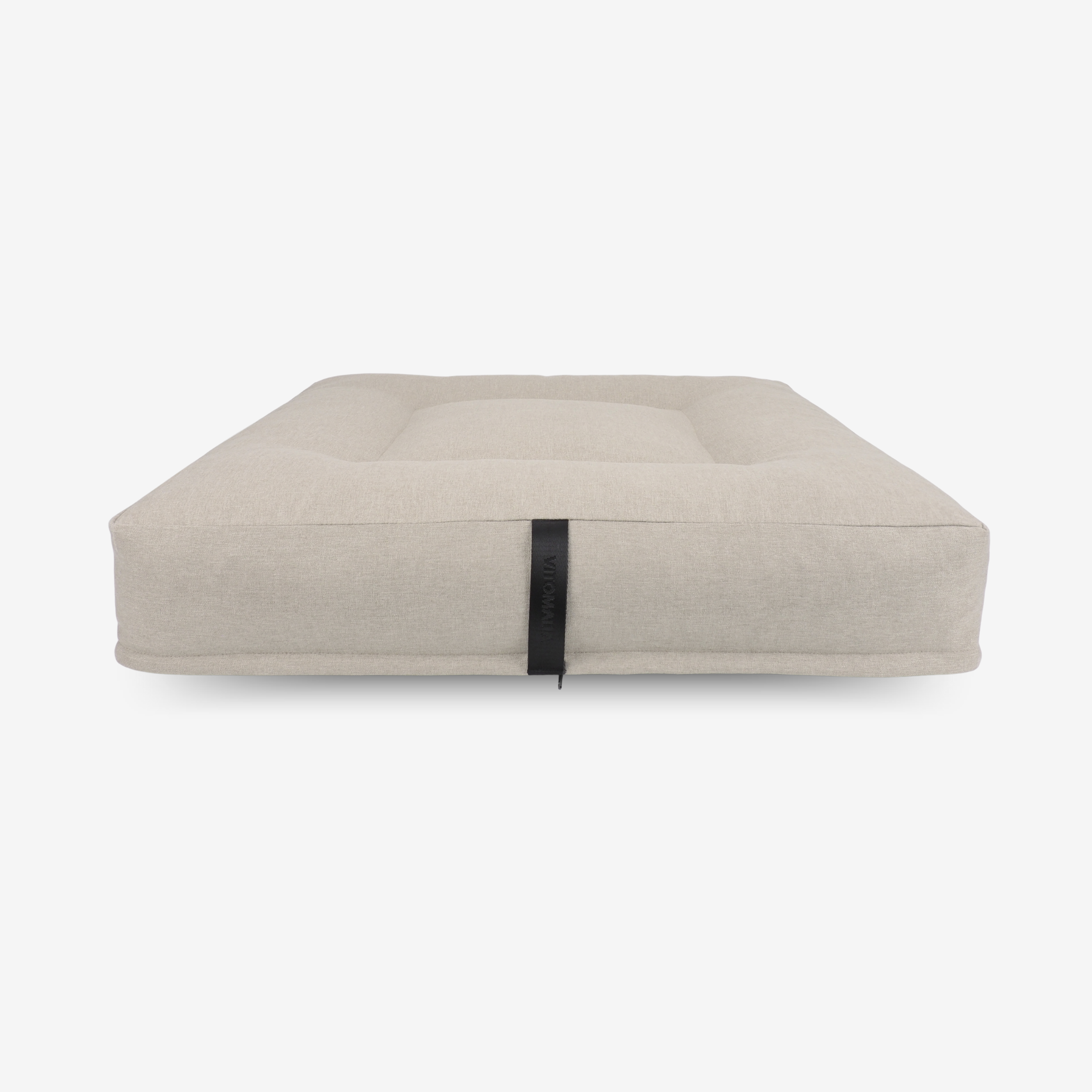 vitomalia-orthopawdic-ergonomisches-hundekissen-quadratisch-repet-linen-in-beige image 1