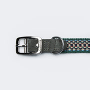 cloud7-hundehalsband-prater-forest-stoff-leder-blau-gr-n-wei-hellbraun image 2