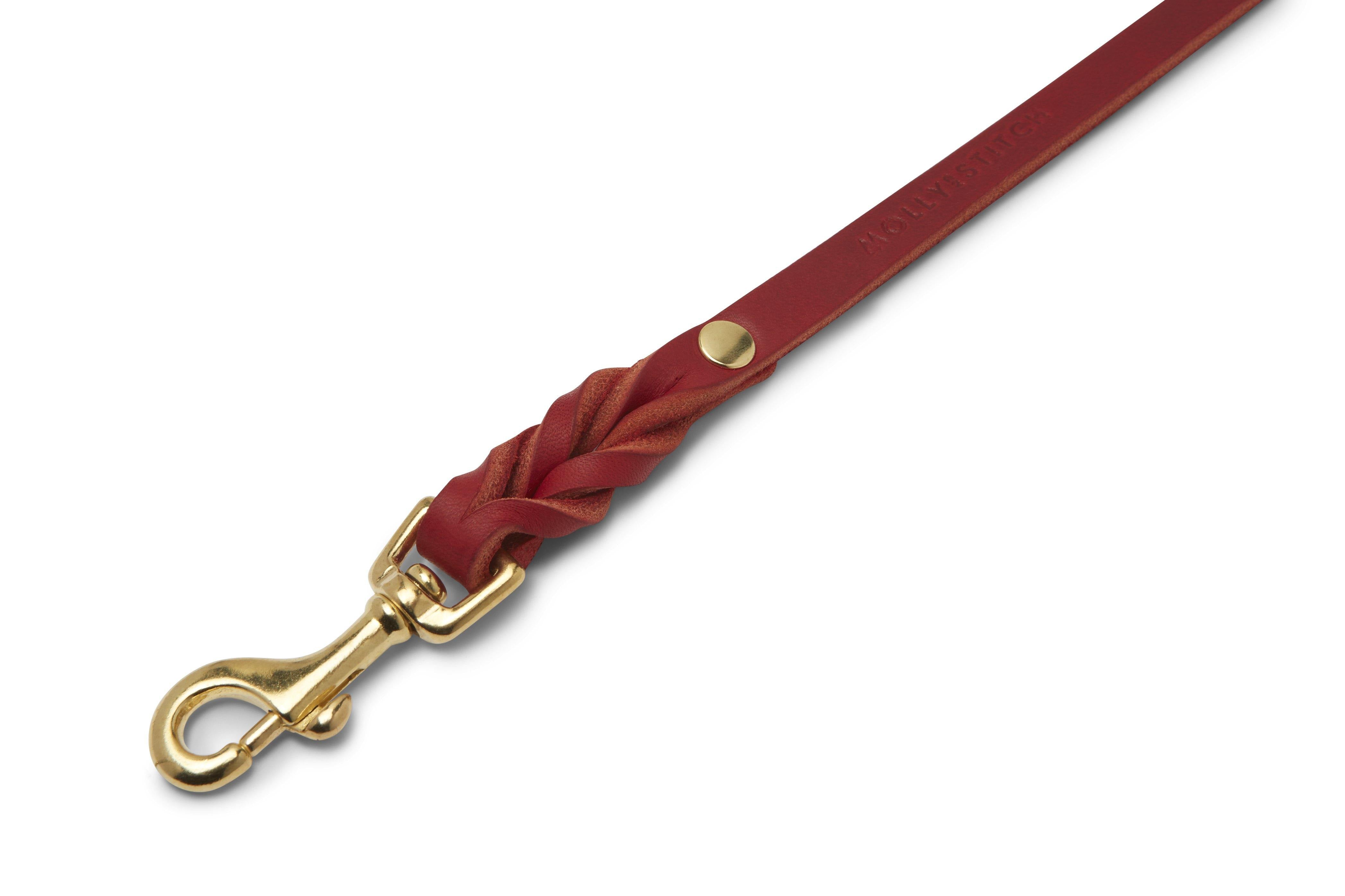 molly-and-stitch-butter-leather-city-hundeleine-140-cm-chili-red image 4