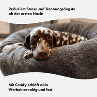 william-walker-comfy-cloud-hundebett-rund-dunkelgrau image 4