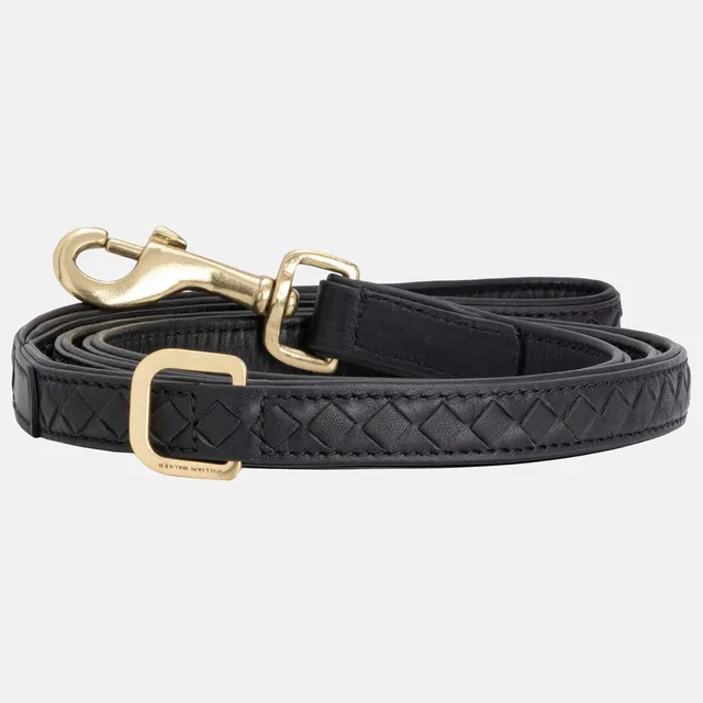 william-walker-prestige-nero-hundeleine-aus-leder-schwarz image 1