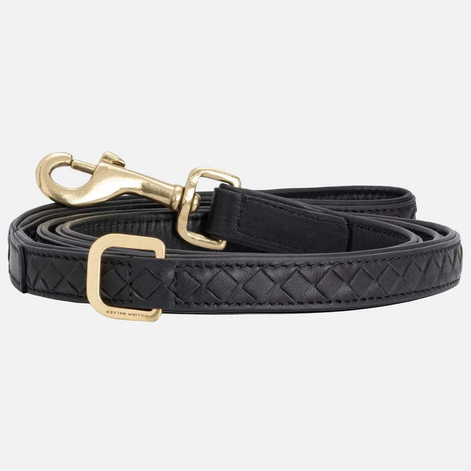 william-walker-prestige-nero-hundeleine-aus-leder-schwarz image 1