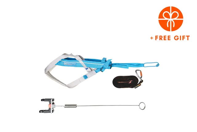 non-stop-dogwear-biking-kit-klickfix-teal-bikej-ring-set-mit-freemotion-harness- image 1